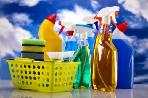 Professional cleaning of a building facade in Sutton