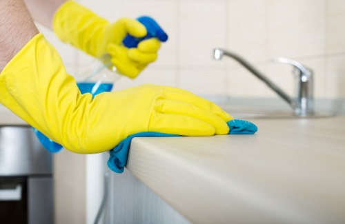 Kitchen and bathroom move in cleaning for a Sutton property